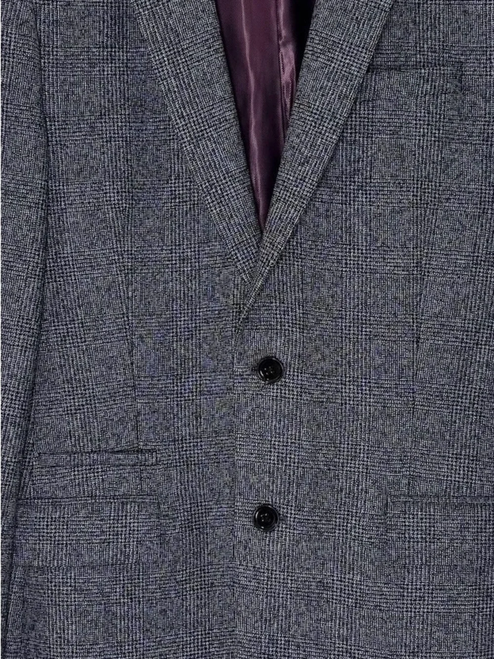 Express Photographer Blazer Plaid Fitted 36R‎